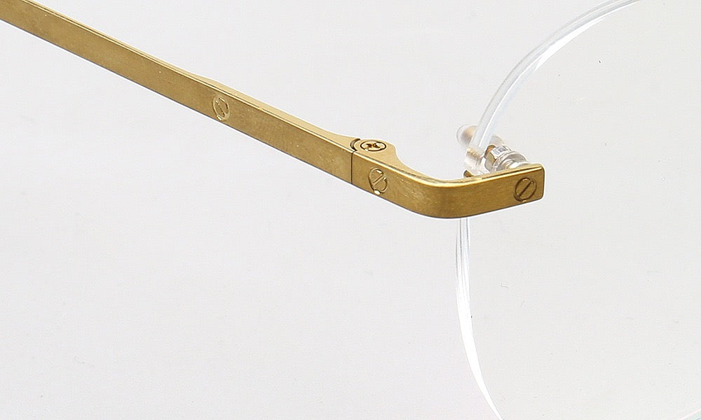 Harvey | Classic Titanium Aviator Rimless Eyewear Frames