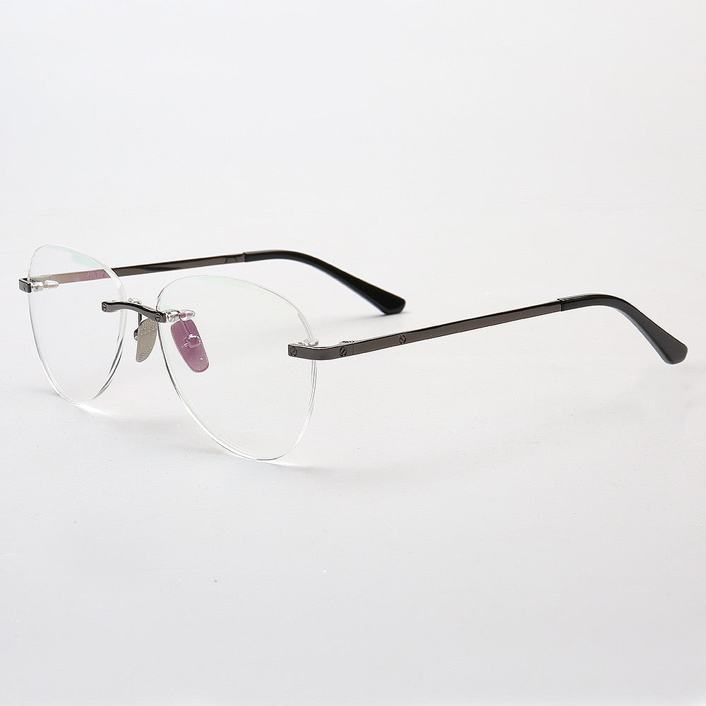 Harvey | Classic Titanium Aviator Rimless Eyewear Frames