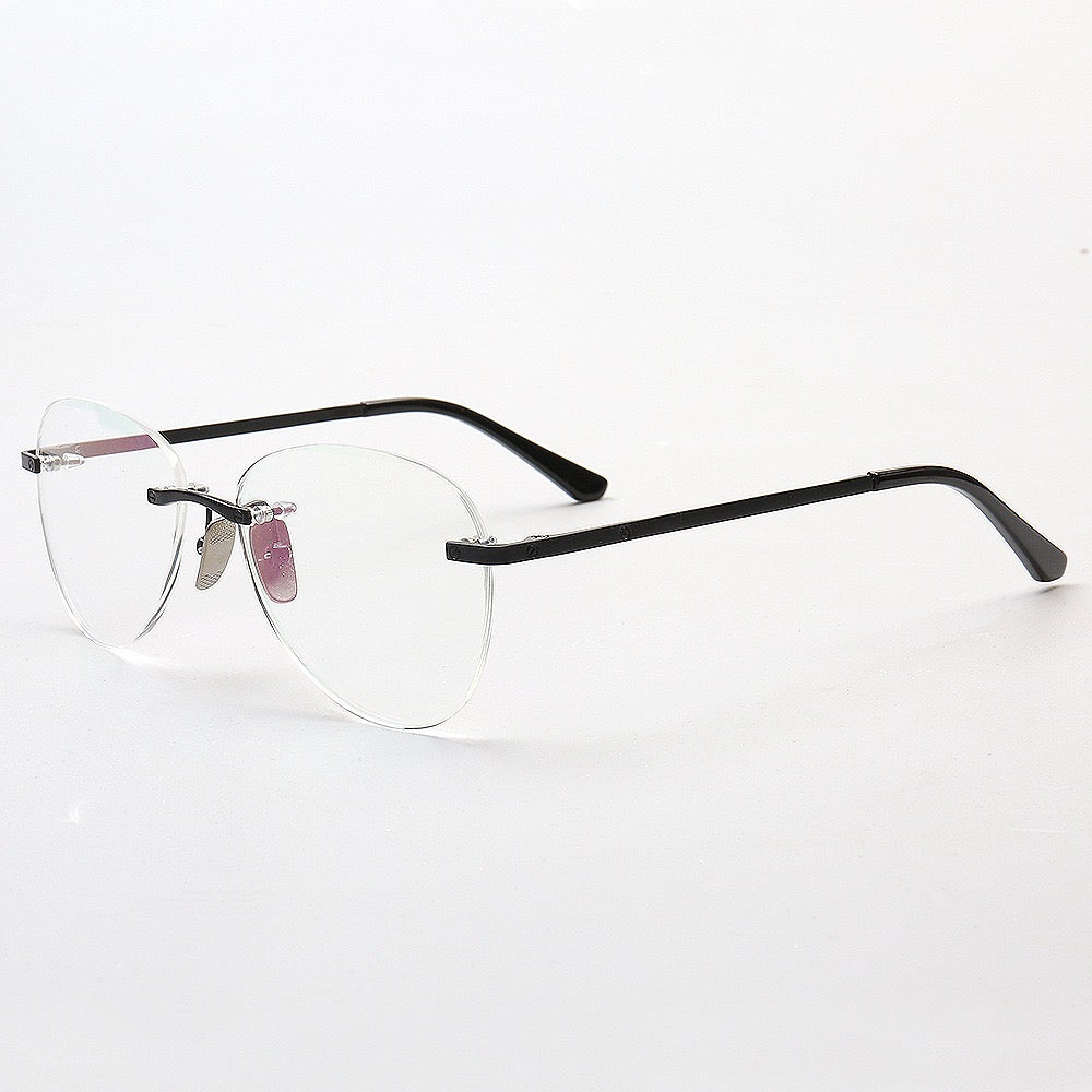 Harvey | Classic Titanium Aviator Rimless Eyewear Frames