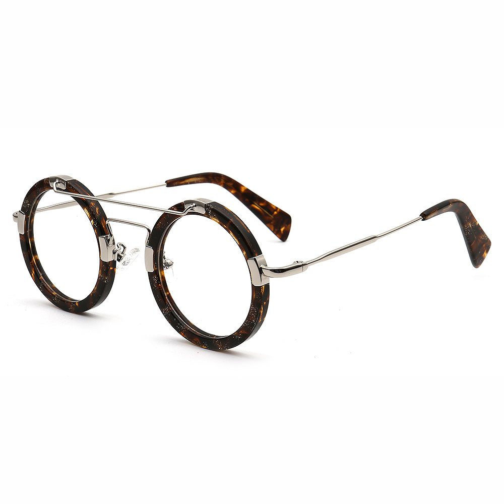 Altitude | Circular Retro Eyeglasses For Men | Funky Women Round Glasses Frames Tortoise Shell