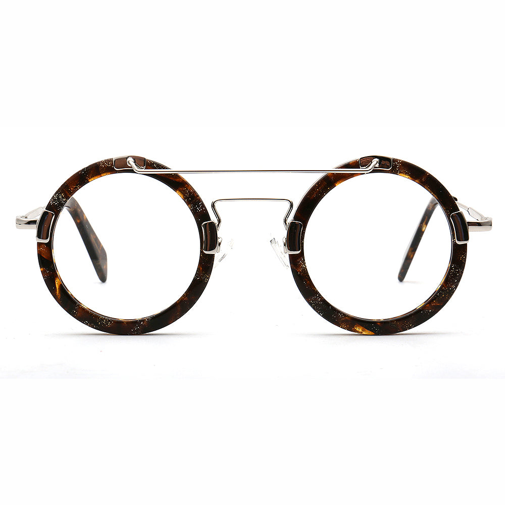 Altitude | Circular Retro Eyeglasses For Men | Funky Women Round Glasses Frames Tortoise Shell