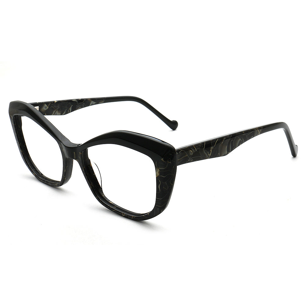 cat eye eyewear frames black