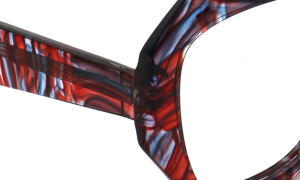 temple of geometric glasses frames