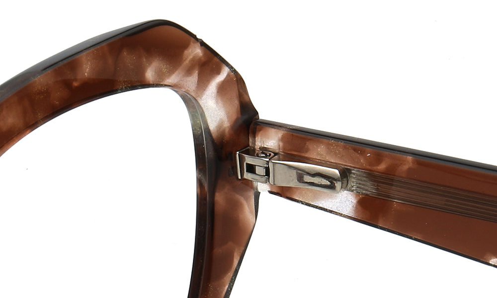 spring hinges of brown tortoise glasses frames for female