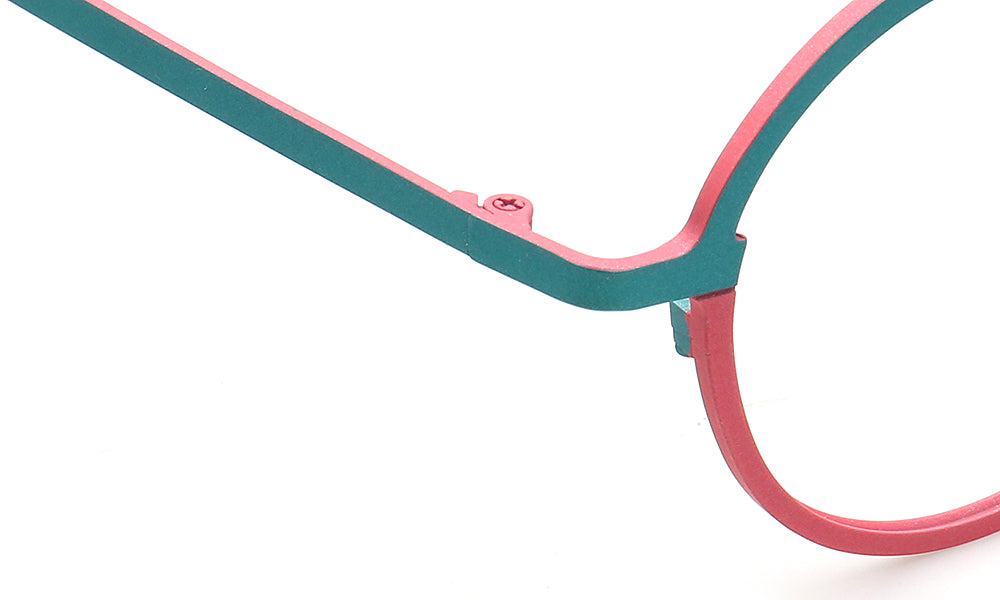 green eyeglass frames temple