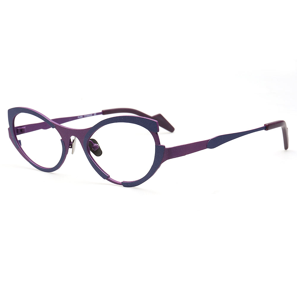 purple cat eye women glasses frames vintage