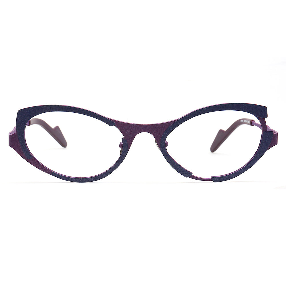 fashionable purple cat eye eyeglasses frames for women
