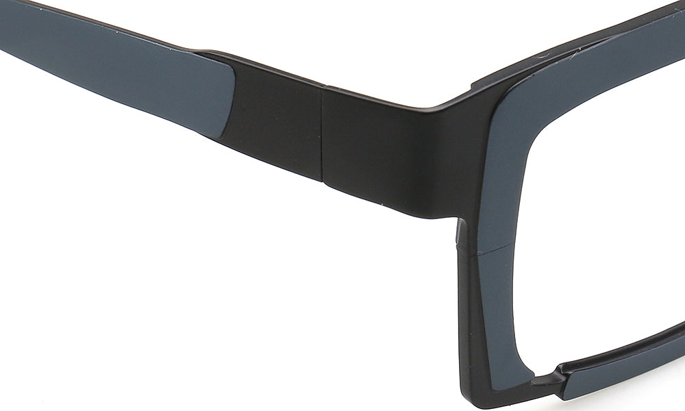 temple of two tone titanium eyeglasses frames