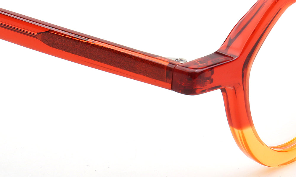 Lindsey | Petites montures de lunettes géométriques bicolores vintage