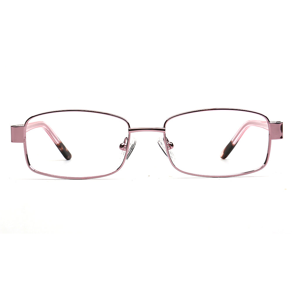 pink rectangle spectacles for women