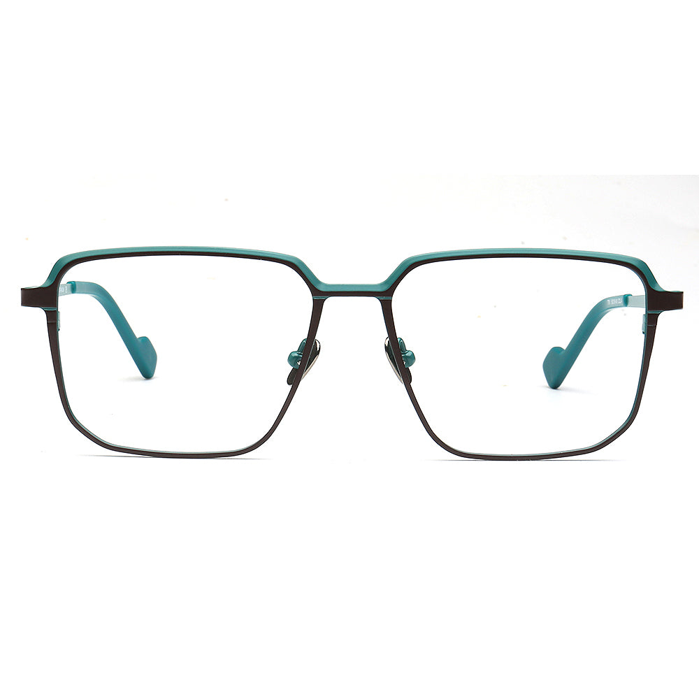 black green mens business eyeglass frames titanium
