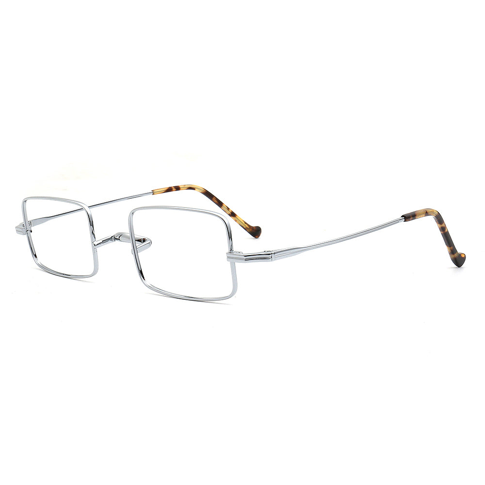 rectangle titanium spectacles silver