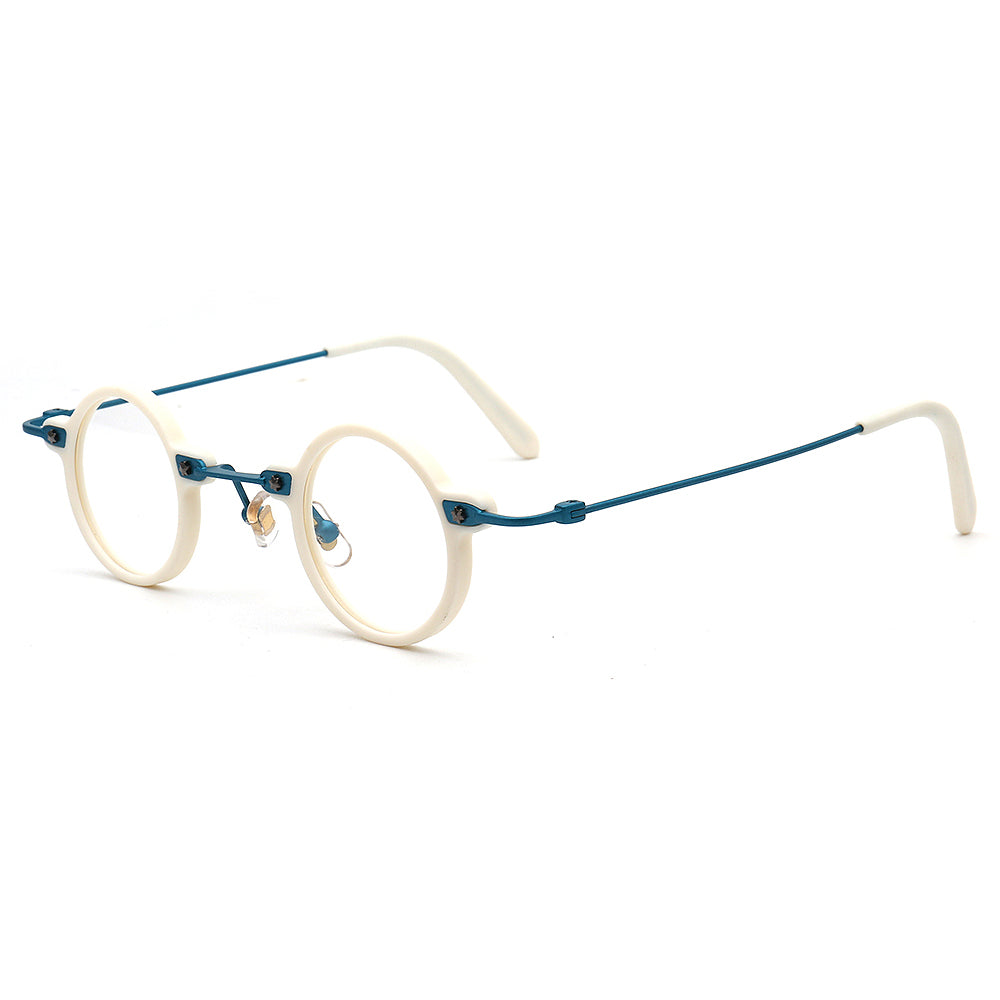 Jet | Retro Small Round Men Eyeglasses | Trendy Hipster Women Vintage Optical Glasses Frames