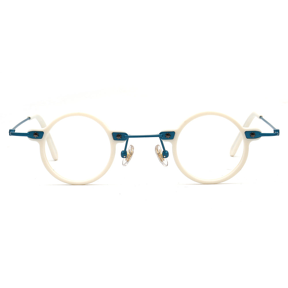 Jet | Retro Small Round Men Eyeglasses | Trendy Hipster Women Vintage Optical Glasses Frames