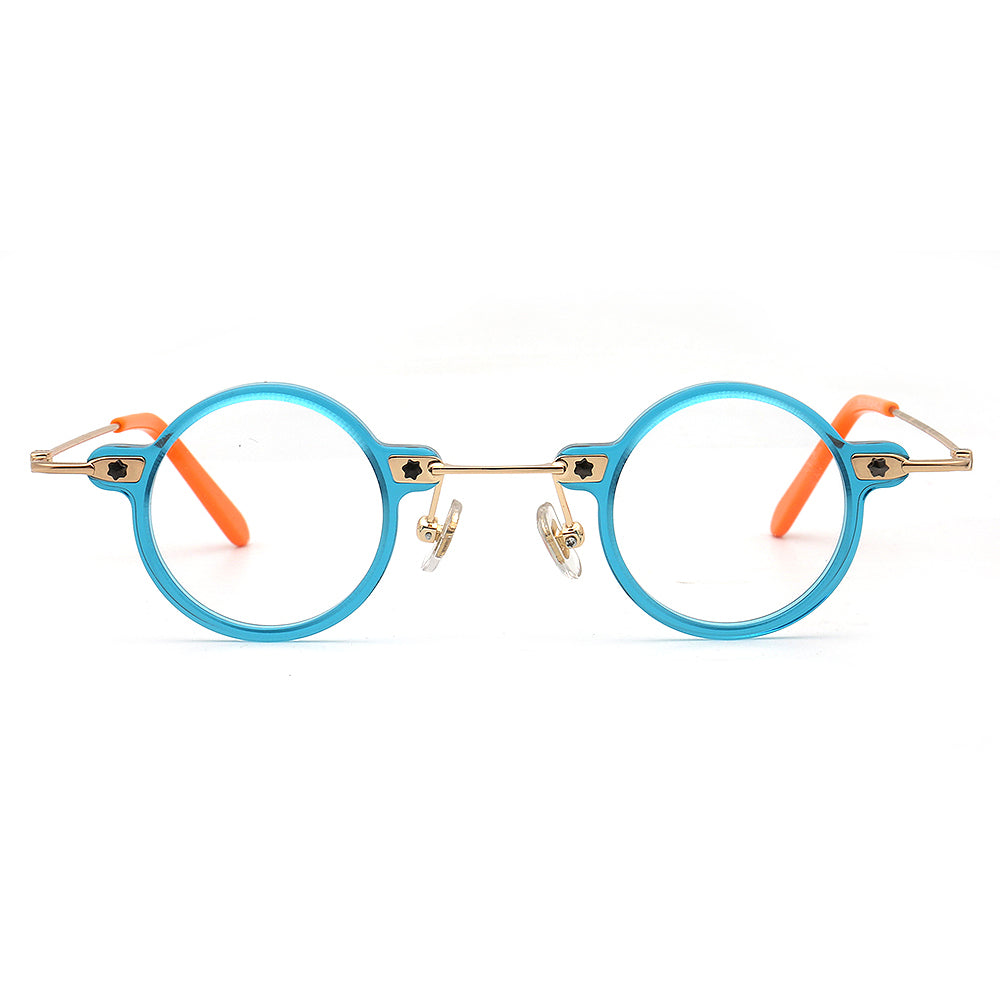 Jet | Retro Small Round Men Eyeglasses | Trendy Hipster Women Vintage Optical Glasses Frames