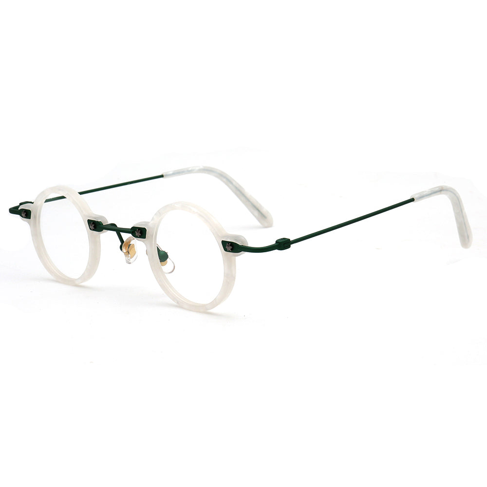 Jet | Retro Small Round Men Eyeglasses | Trendy Hipster Women Vintage Optical Glasses Frames