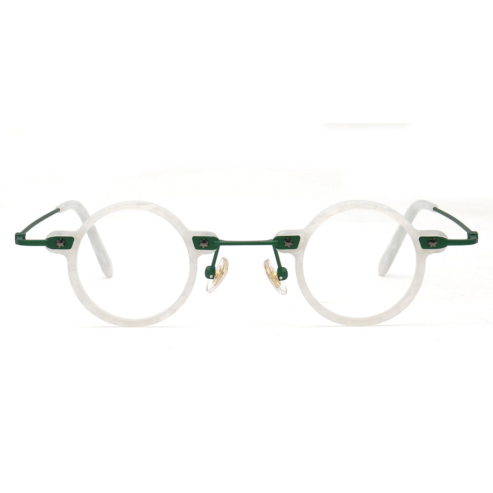 Jet | Retro Small Round Men Eyeglasses | Trendy Hipster Women Vintage Optical Glasses Frames