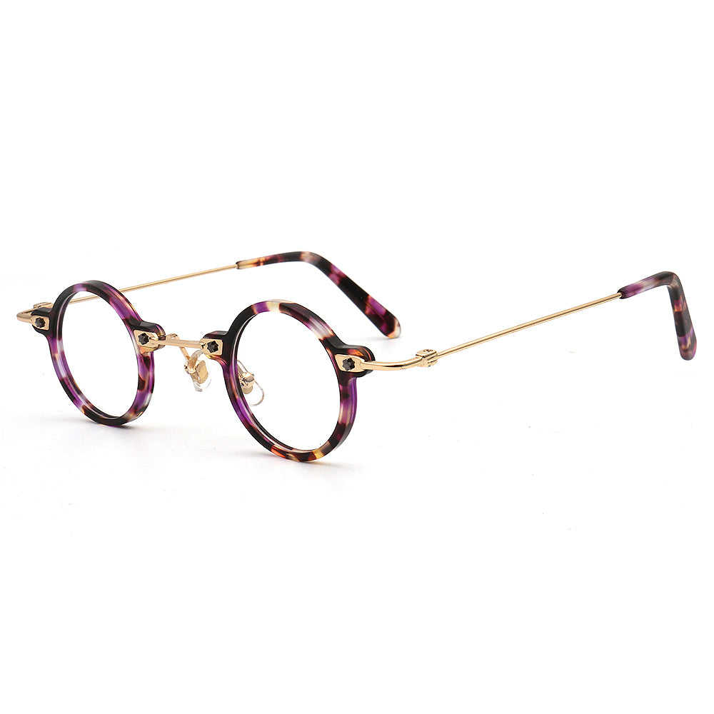 Jet | Retro Small Round Men Eyeglasses | Trendy Hipster Women Vintage Optical Glasses Frames