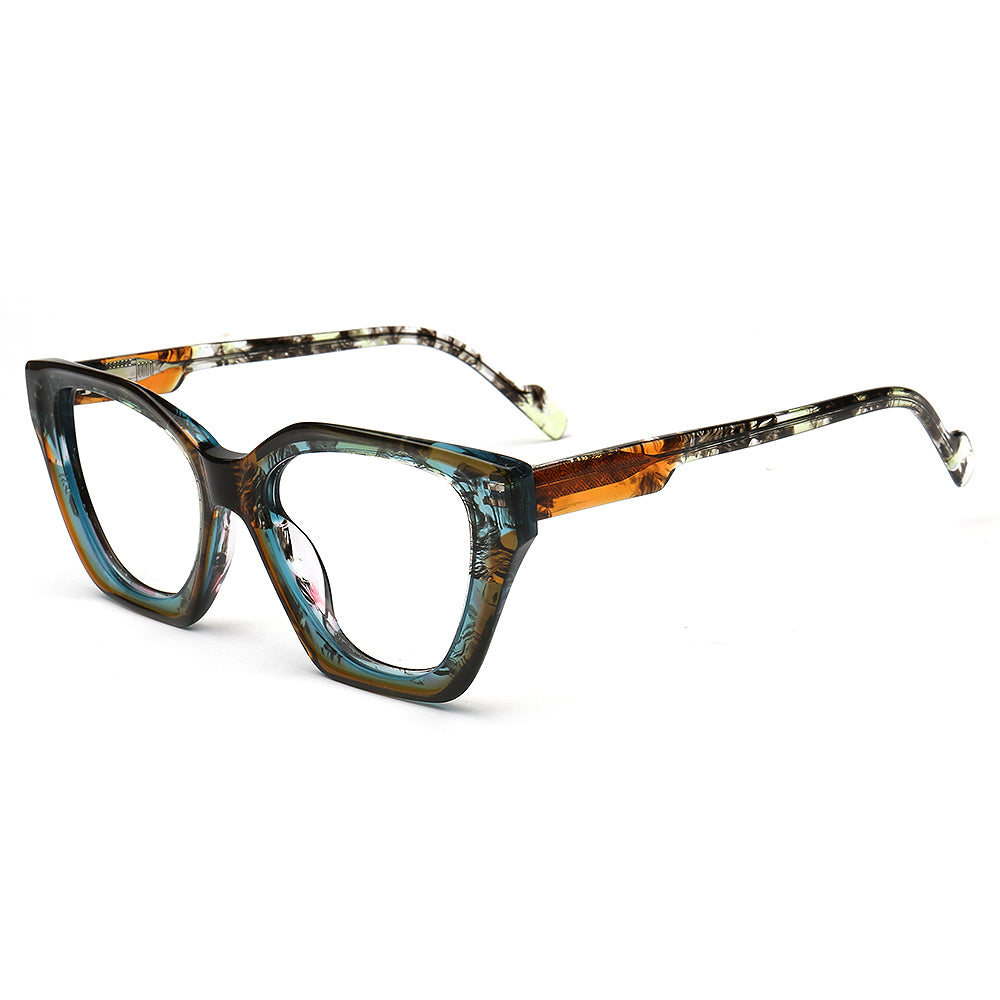 Hilary | Womens Vintage Floral Cat Eye Glasses Frames