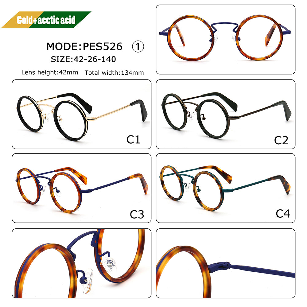 Stylish round glasses frames for different colors
