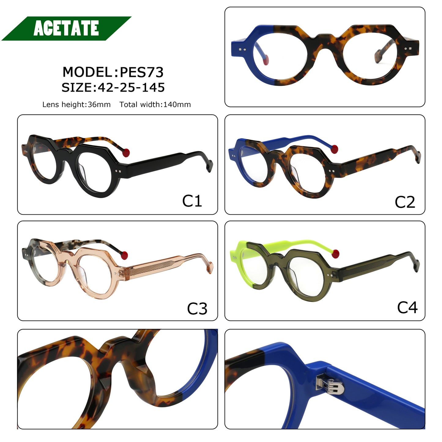 Mill | Vintage Geometric Optical Glasses Frames