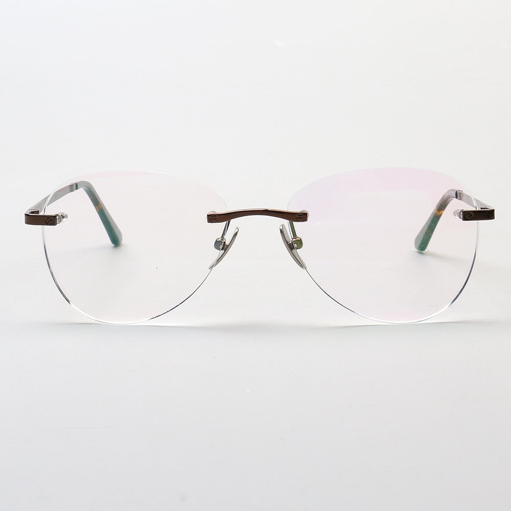 Harvey | Classic Titanium Aviator Rimless Eyewear Frames
