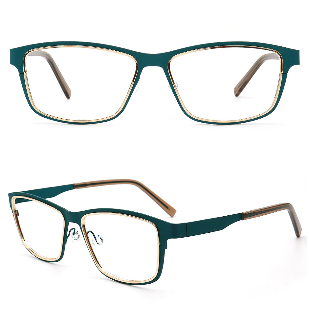 Garrett | Business Rectangle Metal Eyewear Frames