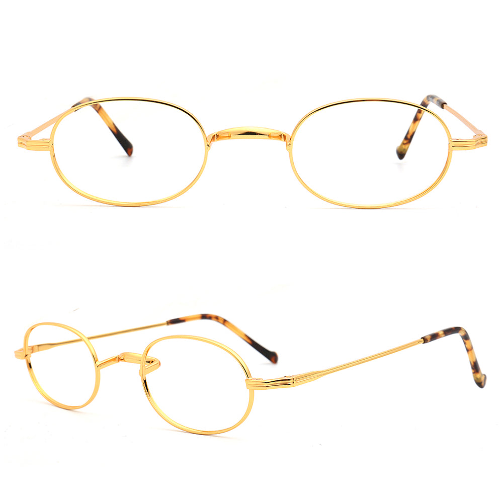 Emerson Vintage Oval Titanium Eyeglass Frames Light Retro