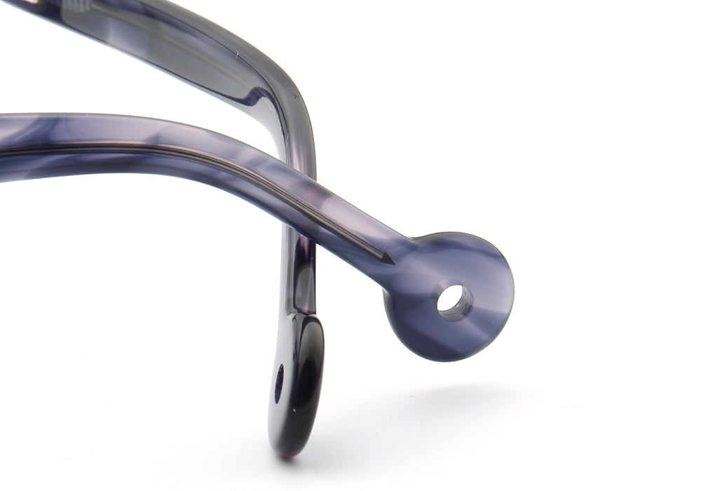 Infini | Montures de lunettes rétro circulaires pour hommes et femmes | Finition colorée bicolore.