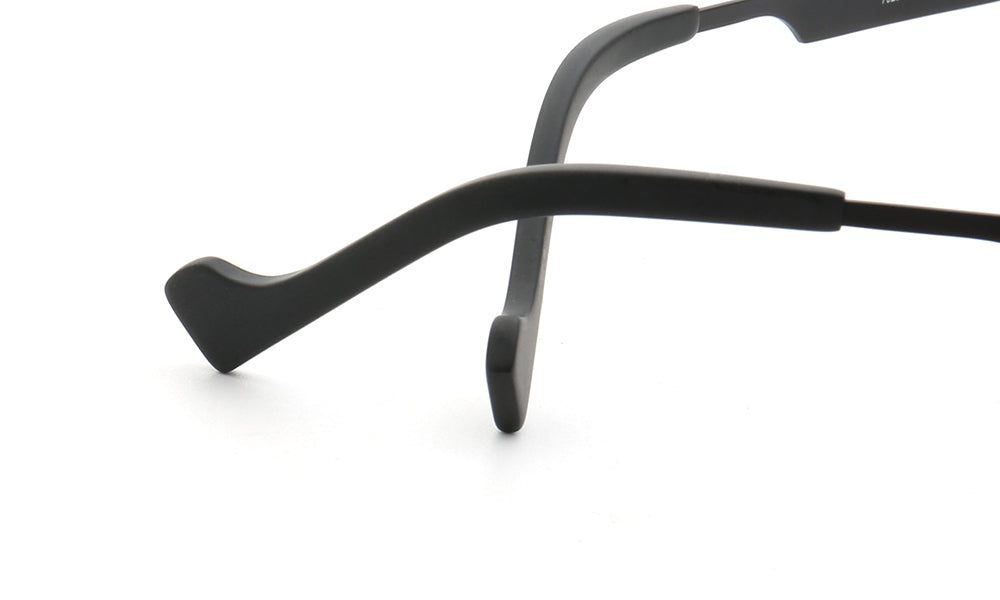 Temple tips of titanium glasses
