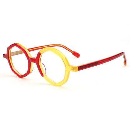 Hayden | Stylish Geometric Two Toned Eyeglass Frames