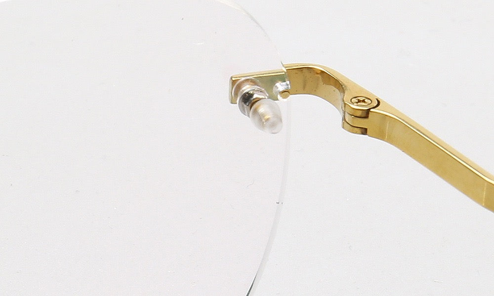Harvey | Classic Titanium Aviator Rimless Eyewear Frames
