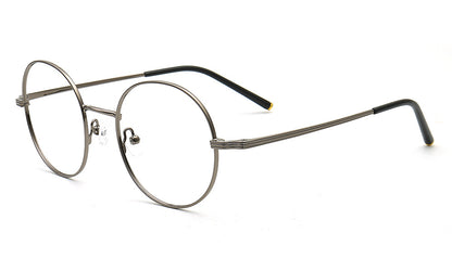 grey round nerd eyeglasses frames for men
