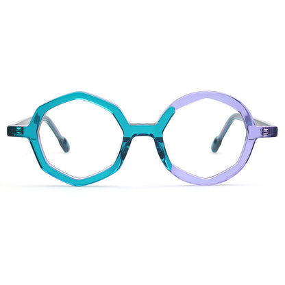 Hayden | Stylish Geometric Two Toned Eyeglass Frames