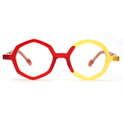 Hayden | Stylish Geometric Two Toned Eyeglass Frames