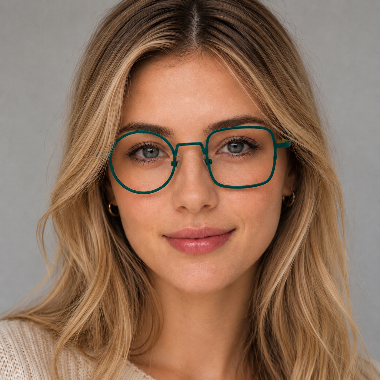 Océano | Marcos de anteojos modernos y originales que no coinciden | Gafas cuadradas y redondas de titanio puro modernas