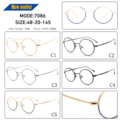 Atlas｜Classic Round Metal Eyeglasses Frames