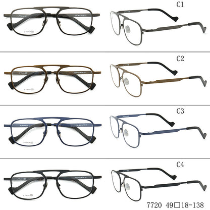 Nash | Monturas cuadradas de titanio para gafas de los años 80 para hombre