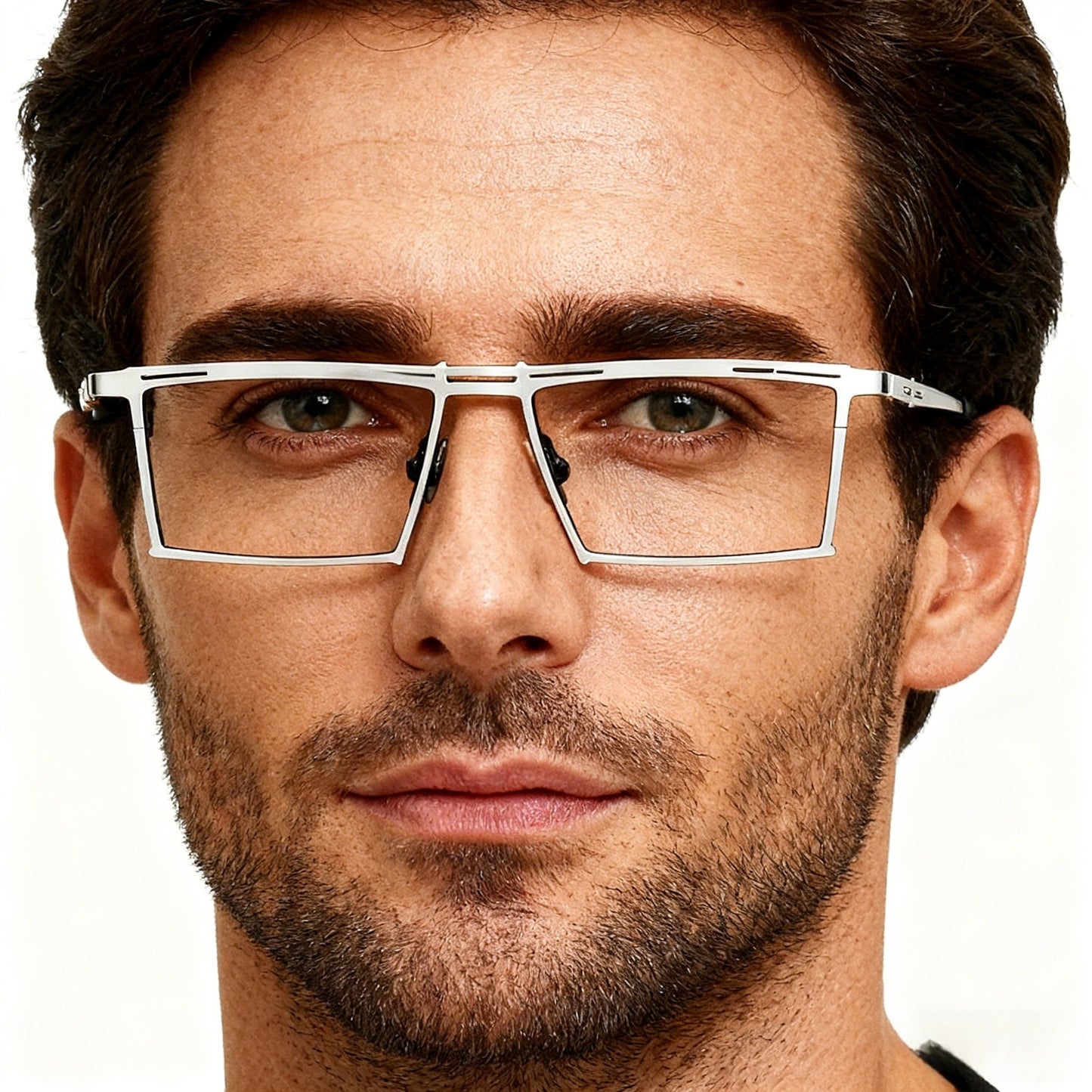 Ethan | Business Rectangular Titanium Spectacles