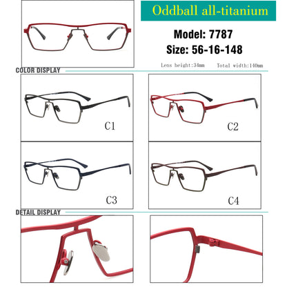 shield shape men pilot eyeglasses frames vintage