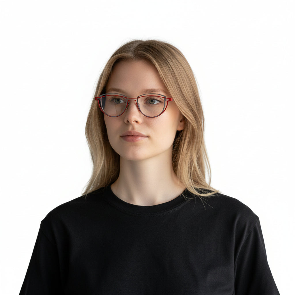 Judy | Stylish Geometric Titanium Glasses Frames