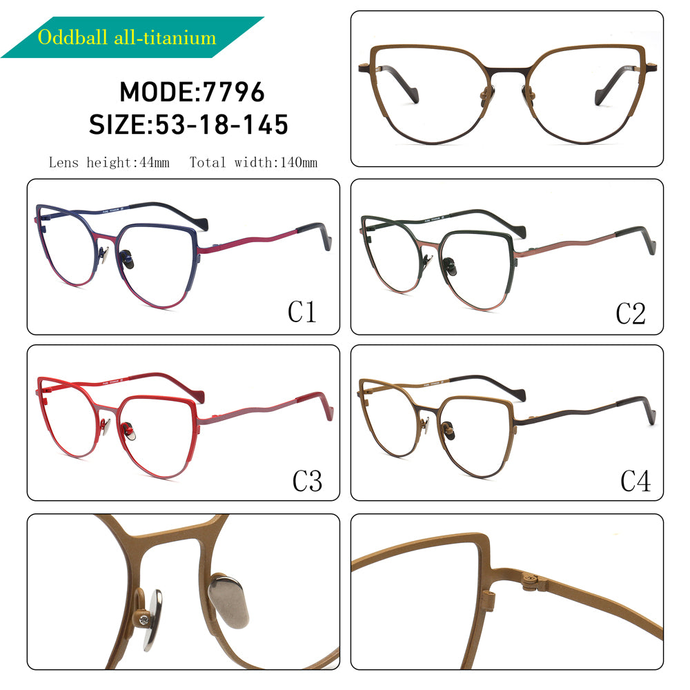 Jocelyn | Women Cat Eye Titanium Spectacles