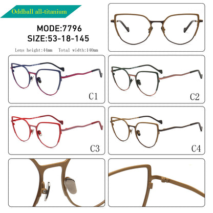 Jocelyn | Women Cat Eye Titanium Spectacles