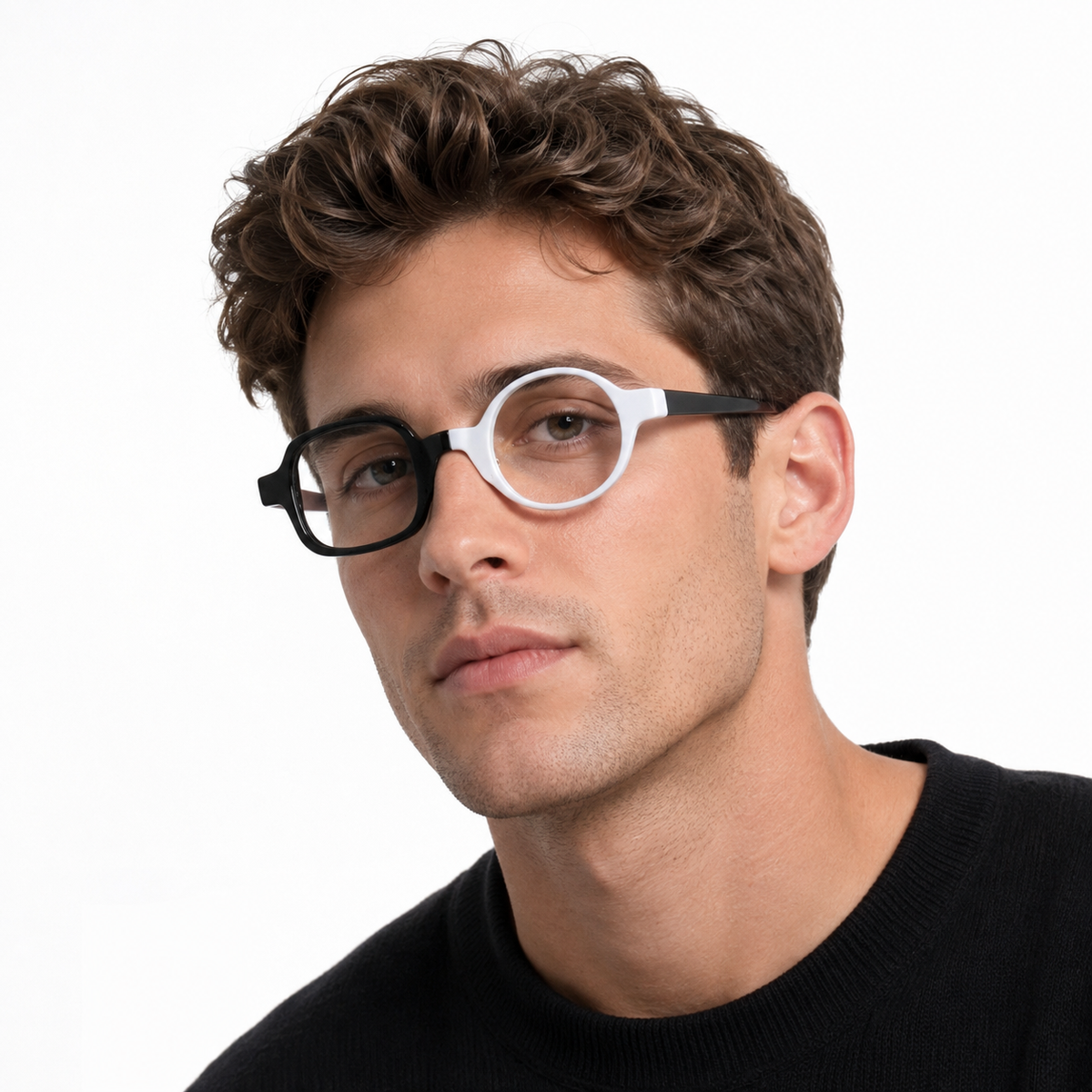 Arquero | Anteojos que no combinan con estilo para hombres | Monturas de gafas redondas cuadradas vintage funky para mujer