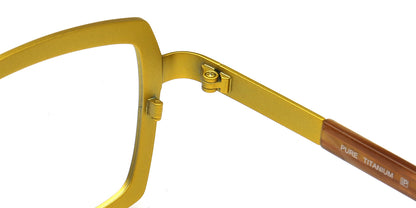 Eden | Chic Two Toned Square Titanium Prescription Spectacles