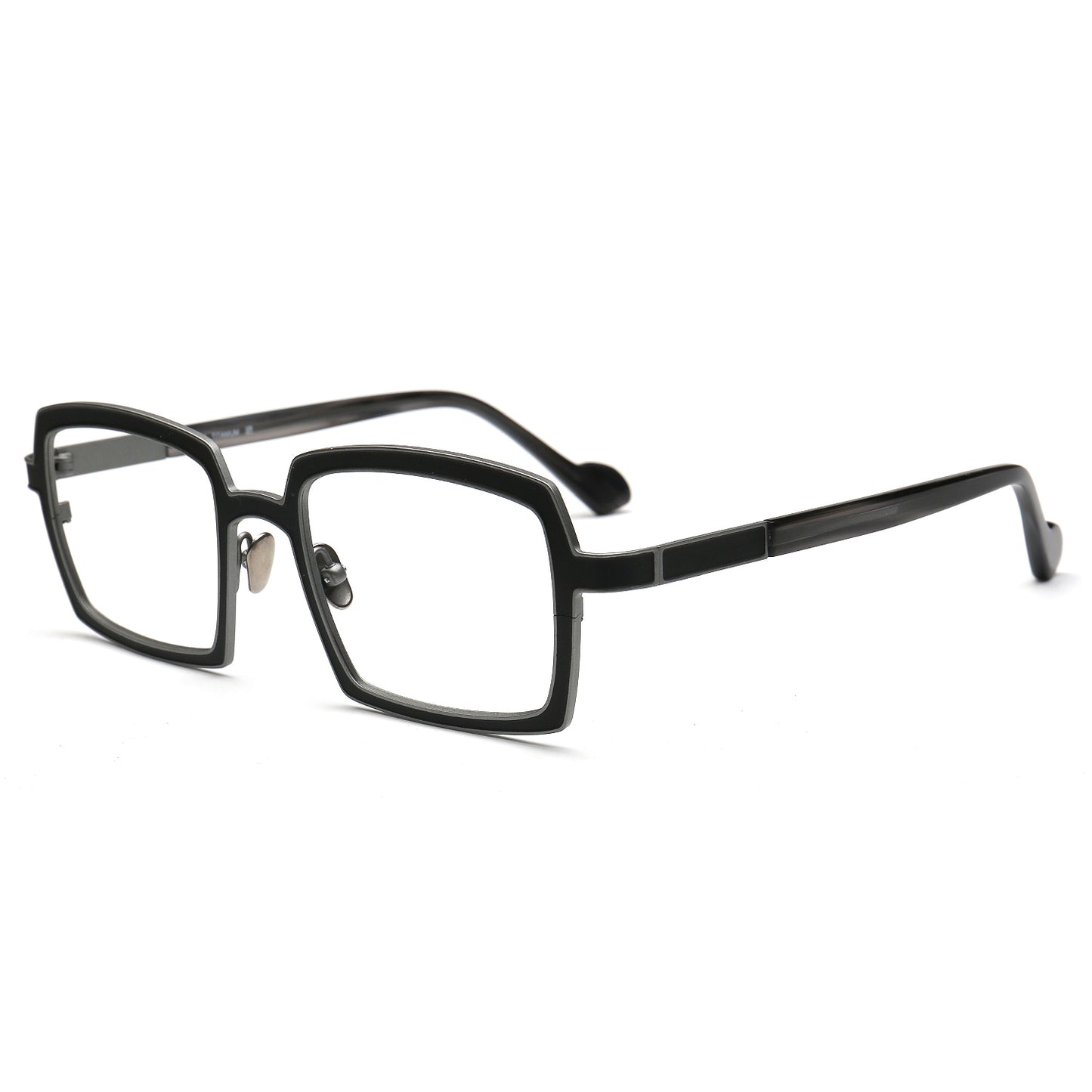 Eden | Chic Two Toned Square Titanium Prescription Spectacles