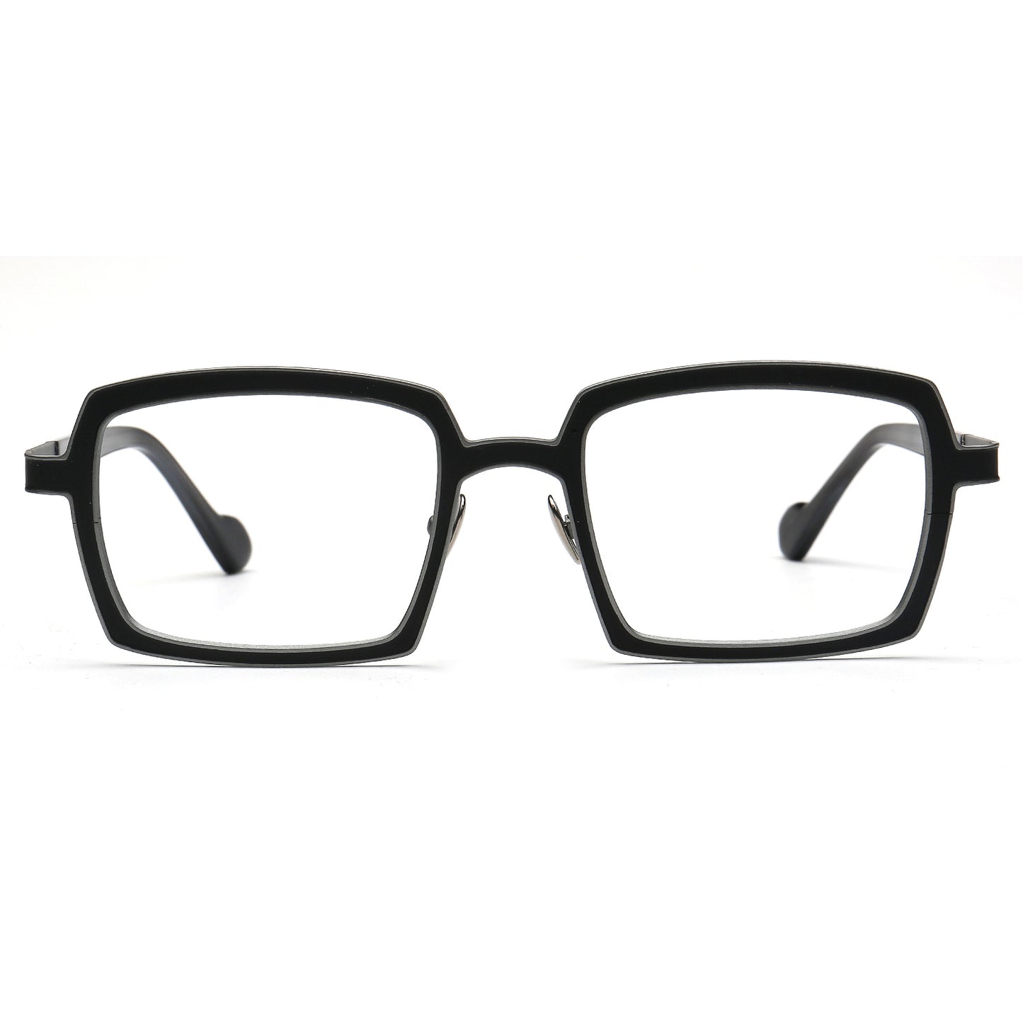 Eden | Chic Two Toned Square Titanium Prescription Spectacles