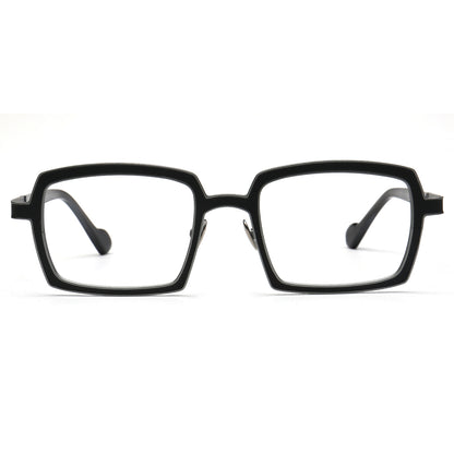 Eden | Chic Two Toned Square Titanium Prescription Spectacles