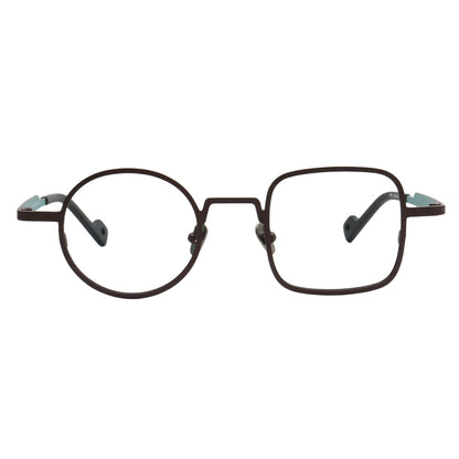 coffee mismatch titanium eyeglass frames
