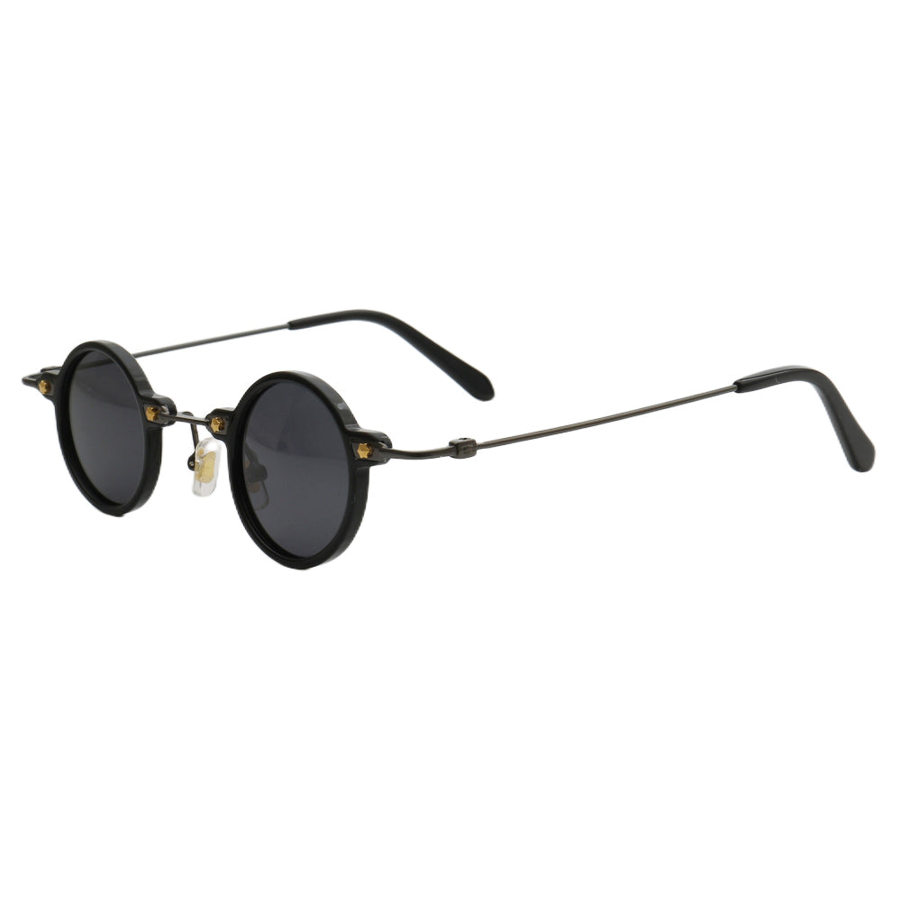 Jet | Retro Small Round Men Polarized Sunglasses | Trendy Hipster Women Sun  Glasses Driving UV400